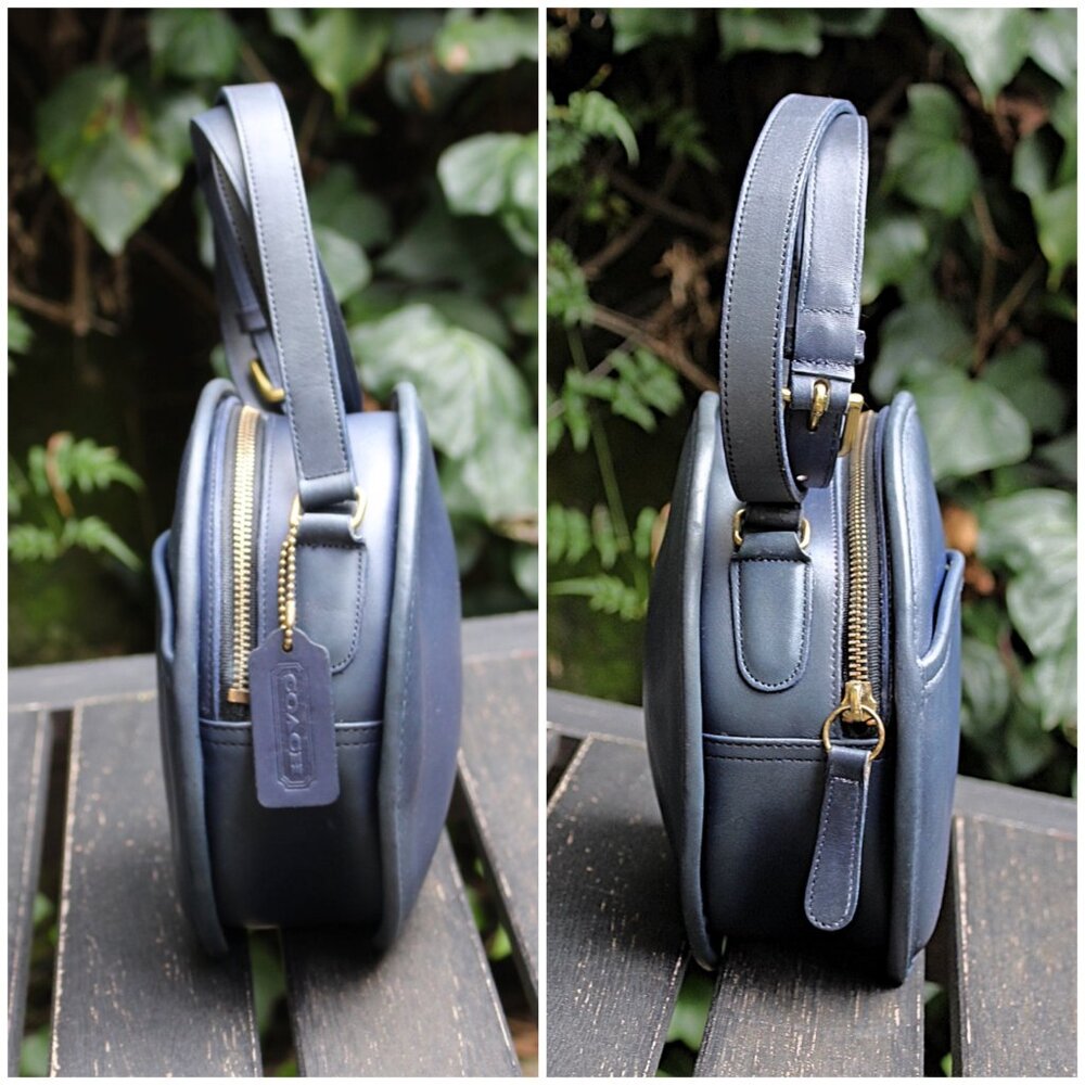 Coach Vintage - Chester Canteen Bag 9901 in Navy, USA 1980s, 90s + Hangtag - Picture 5 of 15
